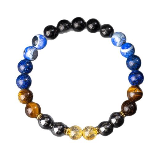 Bracelets de pierres précieuses, pierre gemme, avec fil élastique, fait à la main, bijoux de mode & unisexe, Vendu par PC