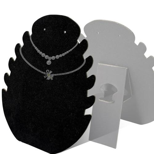 Velveteen Halsband Display, Velvet, med Trä, mode smycken, fler färger för val, Säljs av PC