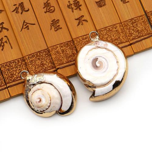 Colgantes de Nácar, con metal, Concha, chapado, Bricolaje, más colores para la opción, 21x29mm-23x31mm, Vendido por UD