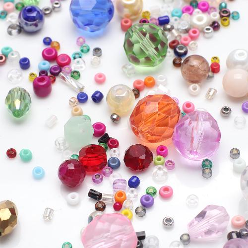 Perles en verre de mode, DIY, plus de couleurs à choisir, Vendu par sac