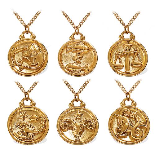 Nerezová ocel šperky náhrdelník, 304 Stainless Steel, souhvězdí šperky & různé designy pro výběr & pro ženy, více barev na výběr, Prodáno By PC