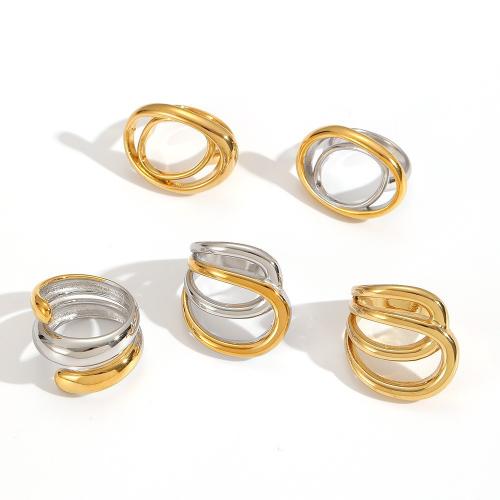 Prst prsten z nerezové oceli, 304 Stainless Steel, á, módní šperky, více barev na výběr, Prodáno By PC