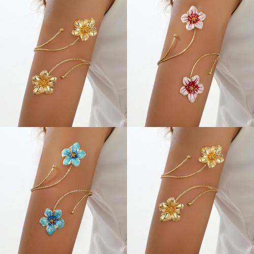 Zink Alloy Arm Bangle, guldfärg pläterade, mode smycken, fler färger för val, Säljs av PC