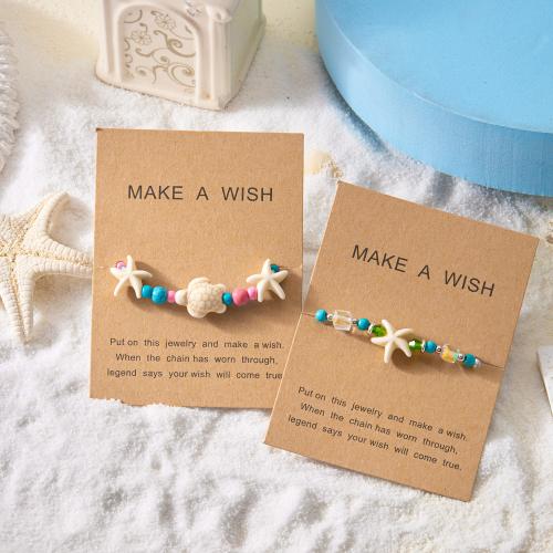 Bracelet de perles de verre, Seedbead, avec perle de plastique & alliage de zinc, Placage de couleur d'or, bijoux de mode, plus de couleurs à choisir, Vendu par PC