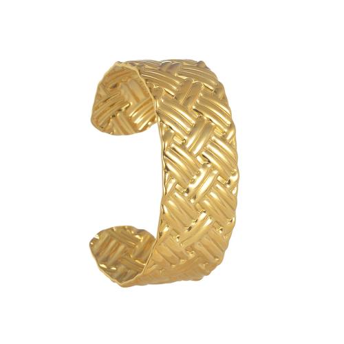 304 Stainless Steel Ranneke rannerengas, päällystetty, muoti korut & naiselle, kultainen, Myymät Pair