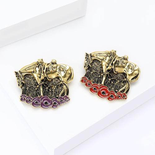 smalt Brož, Zinek, á, módní šperky, více barev na výběr, Prodáno By PC