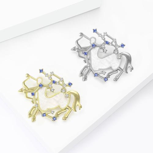 Drahokamu Brož, Zinek, á, módní šperky & s drahokamu, více barev na výběr, Prodáno By PC