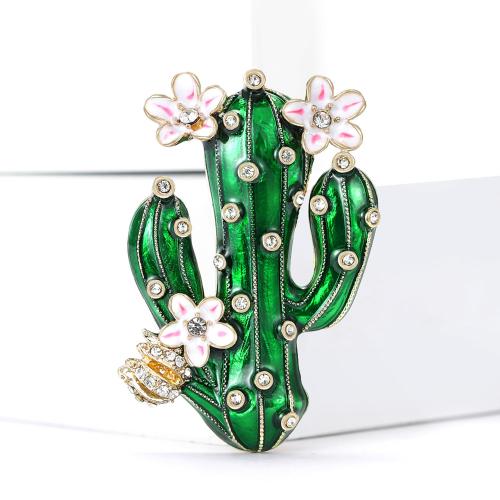smalt Brož, Zinek, Opuntia Stricta, á, módní šperky & s drahokamu, smíšené barvy, Prodáno By PC