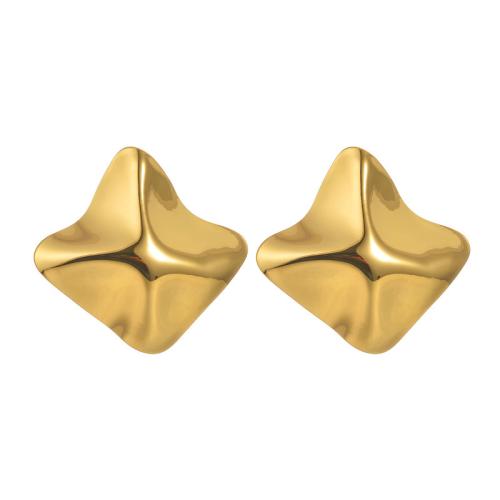 Cruach dhosmálta Graí Earrings, 304 Cruach dhosmálta, plátáilte, jewelry faisin & do bhean, órga, Díolta De réir Péire