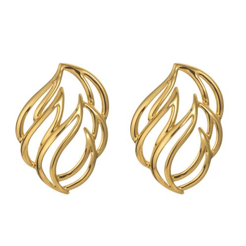 Cruach dhosmálta Graí Earrings, 304 Cruach dhosmálta, peitil, 18K ór plátáilte, jewelry faisin & do bhean & log, Díolta De réir Péire