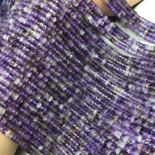 Přírodní Ametyst korálky, DIY, 2x4mm, Prodáno za Cca 35-40 cm Strand