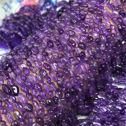 Přírodní Ametyst korálky, Nuggets, DIY, 5x7mm, Prodáno za Cca 35-40 cm Strand