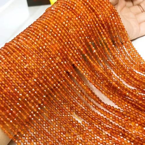 Agat pärlor, naturliga & DIY, apelsin, beads length 3-3.5MM, Såld Per Ca 35-40 cm Strand