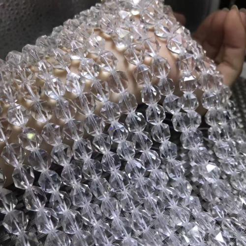 Natuurlijke bergkristal kralen, DIY & verschillende grootte voor keus & gefacetteerde, Per verkocht Ca 35-40 cm Strand