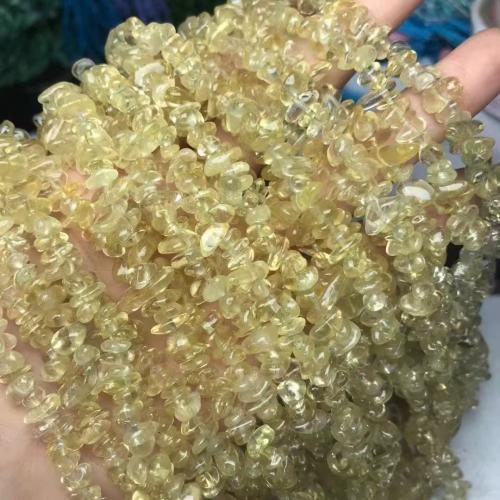 ナチュラルクォーツジュエリービーズ, レモンクォーツ, 不規則, DIY, 7mm, で販売される 約 35-40 センチ ストランド