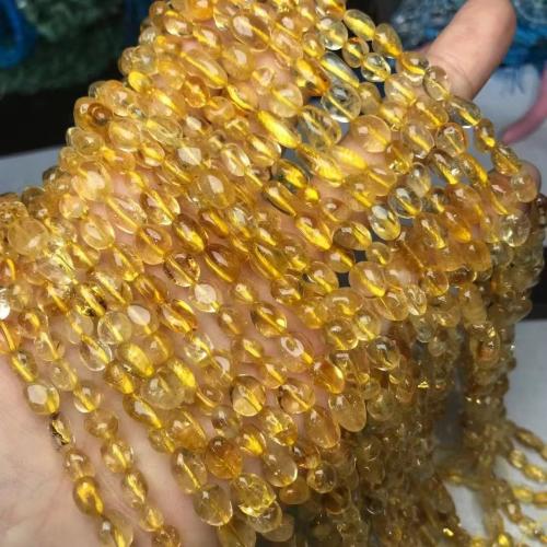 Přírodní citrín korálky, Nuggets, DIY, 8mm, Prodáno za Cca 35-40 cm Strand