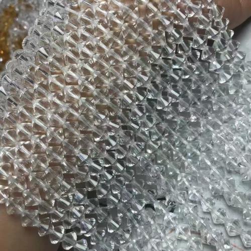 Natuurlijke bergkristal kralen, Schotel, gepolijst, DIY & verschillende grootte voor keus, Per verkocht Ca 35-40 cm Strand