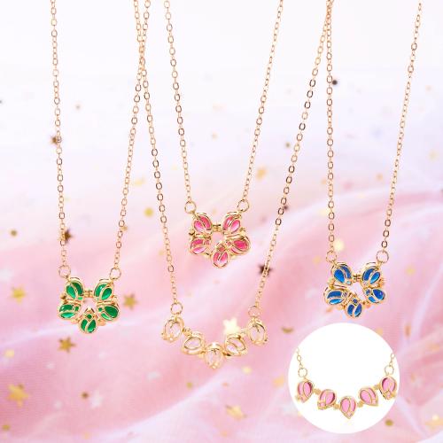 Colliers de perles de verre, laiton, avec verre & fer, Placage, bijoux de mode, plus de couleurs à choisir, protéger l'environnement, sans nickel, plomb et cadmium, Vendu par PC