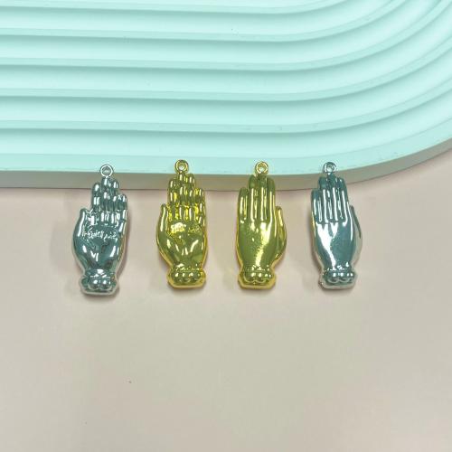 Zinklegierung Hand Anhänger, plattiert, DIY, keine, 100PCs/Tasche, verkauft von Tasche