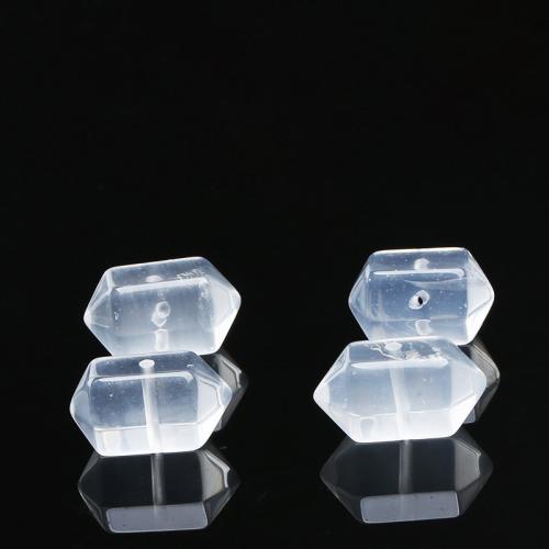 Natuurlijke bergkristal kralen, Geometrisch Patroon, gepolijst, DIY, 16x10mm, Verkocht door PC