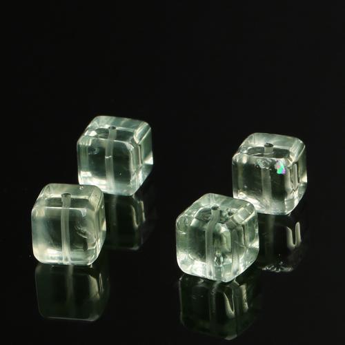 Quartz naturel bijoux perles, quartz vert, cadre, poli, DIY, 10mm, Vendu par PC