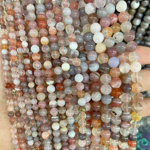 Naturliga Botswana Agate Pärlor, DIY, blandade färger, Såld Per 38 cm Strand