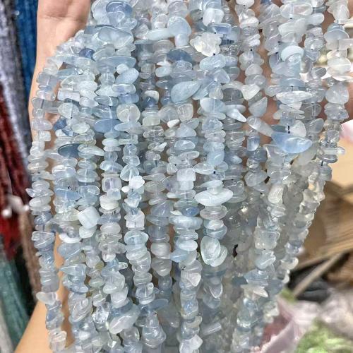 Gemstone Jewelry Karoliukai, Akvamarinas, Pasidaryk pats, mišrios spalvos, 5x8mm, Parduota už 38 cm Strand