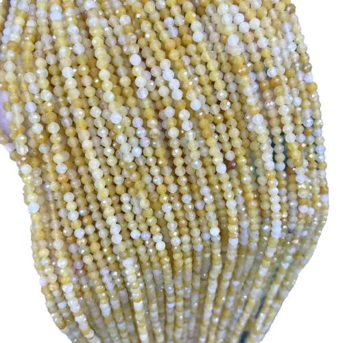 Jade Pärlor, Jade Gul, DIY, blandade färger, Såld Per 38 cm Strand