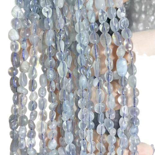 Gemstone Smycken Pärlor, Akvamarin, DIY, blandade färger, Såld Per 38 cm Strand