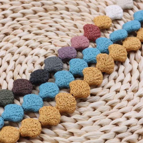Natürliche Lava Perlen, Schale, DIY, keine, 20mm, verkauft per 36 cm Strang
