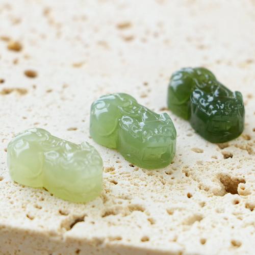 Hetian Jade Bead, Fabulous Wild Beast, polerad, DIY & olika stilar för val, fler färger för val, 11.50x21mm, Säljs av PC