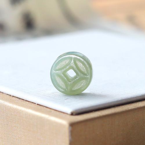 Hetian Jade Bead, Forntida kinesiska mynt, DIY, fler färger för val, 13mm, Säljs av PC