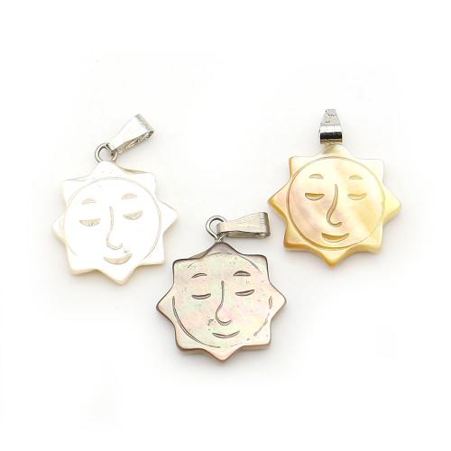 Shell Halsband, Sea Shell, med Vax & Järn, Sol, DIY, fler färger för val, 18x20mm, Säljs av PC