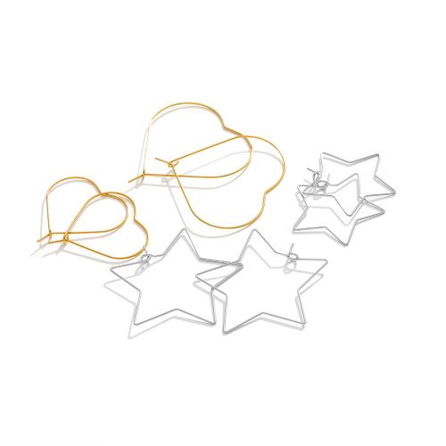 Rustfrit stål Håndtag Back Earring Component, 304 rustfrit stål, guldfarve belagt, du kan DIY, flere farver til valg, 20pc'er/Bag, Solgt af Bag