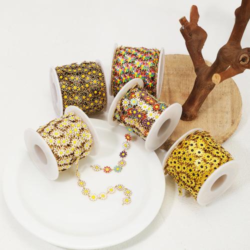 Nerezová ocel šperky řetěz, 304 Stainless Steel, barva pozlacený, DIY & smalt, více barev na výběr, Prodáno By m