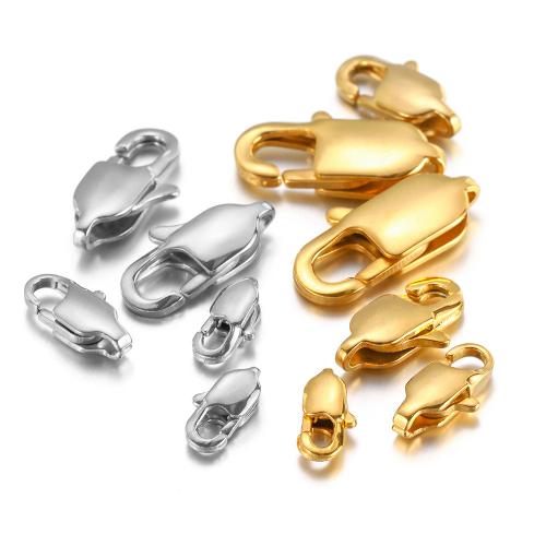 الفولاذ المقاوم للصدأ مخلب جراد البحر المشبك, 304 الفولاذ المقاوم للصدأ, لون الذهب مطلي, ديي, المزيد من الألوان للاختيار, 10أجهزة الكمبيوتر/حقيبة, تباع بواسطة حقيبة