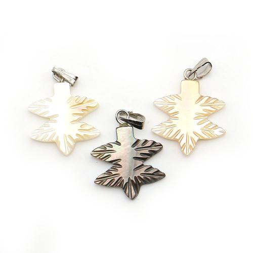 Ciondoli di conchiglia, conchiglia marina, with corda di cera & ferro, Albero, DIY, nessuno, 16x21mm, Venduto da PC