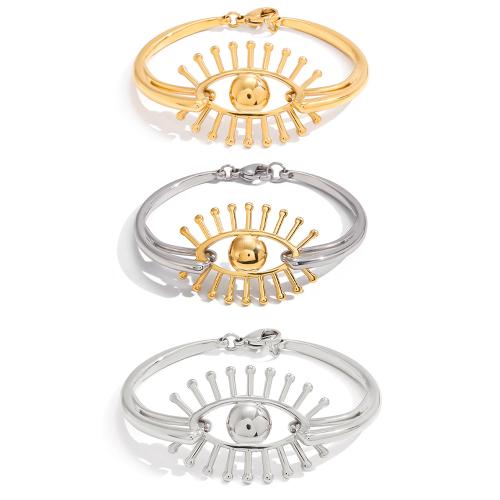 Ruostumaton teräs rannerengas, 304 Stainless Steel, päällystetty, muoti korut & eri tyylejä valinta & naiselle, Myymät PC