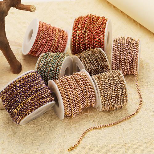 Rostfritt stål Smycken Kedja, 304 rostfritt stål, guldfärg pläterade, DIY & emalj, fler färger för val, Säljs av m