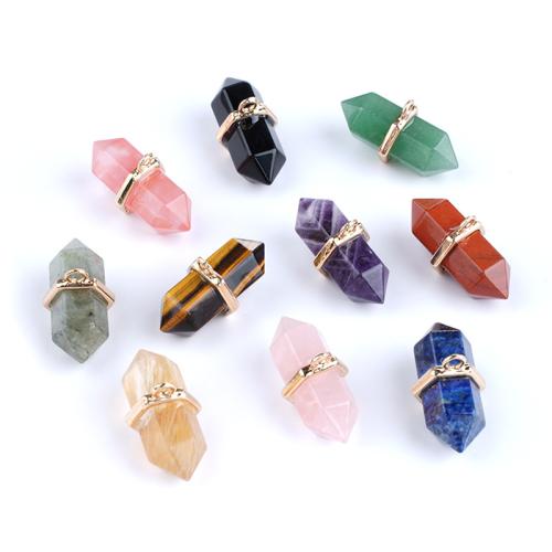 Gemstone Pendants Jewelry Brass polished DIY Sold By PC