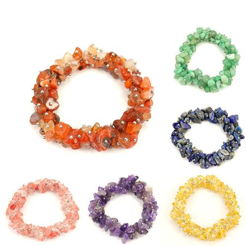 pierre gemme bracelet, avec fil élastique, fait à la main, bijoux de mode & différents matériaux pour le choix & pour femme, Longueur Environ 22 cm, Vendu par PC