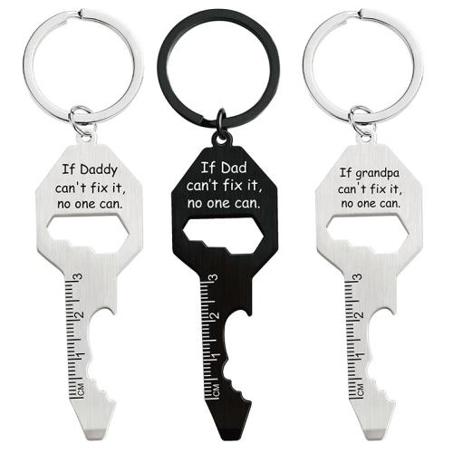 Chiave catena, lega in zinco, placcato, stili diversi per la scelta & per l'uomo, 30x78.50mm, Venduto da PC