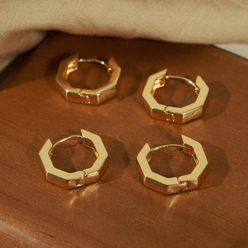 Huggie Ohrreifen, Messing, plattiert, Modeschmuck, Goldfarbe, frei von Nickel, Blei & Kadmium, verkauft von Paar