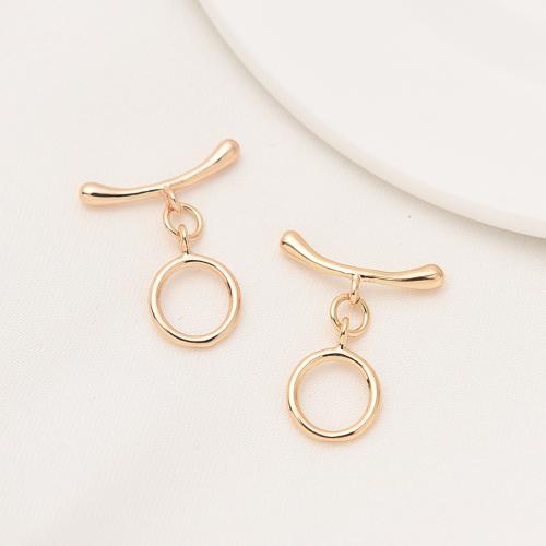 Zink Alloy togglelås, guldfärg pläterade, DIY & olika stilar för val, Säljs av Ställ