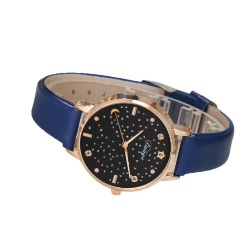 Women Wrist Watch Alloy with Faux Leather & Glass & 304 Stainless Steel plated fashion jewelry & for woman Length 24 cm Sold By PC