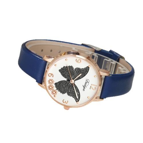 Women Wrist Watch Alloy with Faux Leather & Glass & 304 Stainless Steel plated fashion jewelry & for woman Length 24 cm Sold By PC