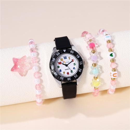 Fashion Children Watch Alloy with Glass & Silicone & Resin & 304 Stainless Steel plated fashion jewelry & for children Sold By PC