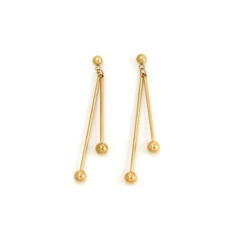 Edelstahl Tropfen Ohrring, 304 Edelstahl, plattiert, Modeschmuck & für Frau, keine, verkauft von Paar