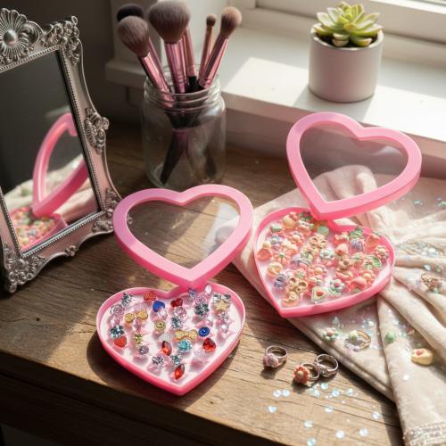 Kinder Finger Ring, Acryl, Modeschmuck & für Kinder, keine, 15x14x3.50mm, verkauft von Box