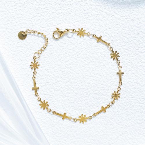 Bracciale gioielli in acciaio inossidabile, 304 acciaio inox, placcato color oro, gioielli di moda & per la donna, Venduto da PC